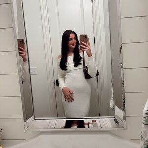 White winter dress🤍